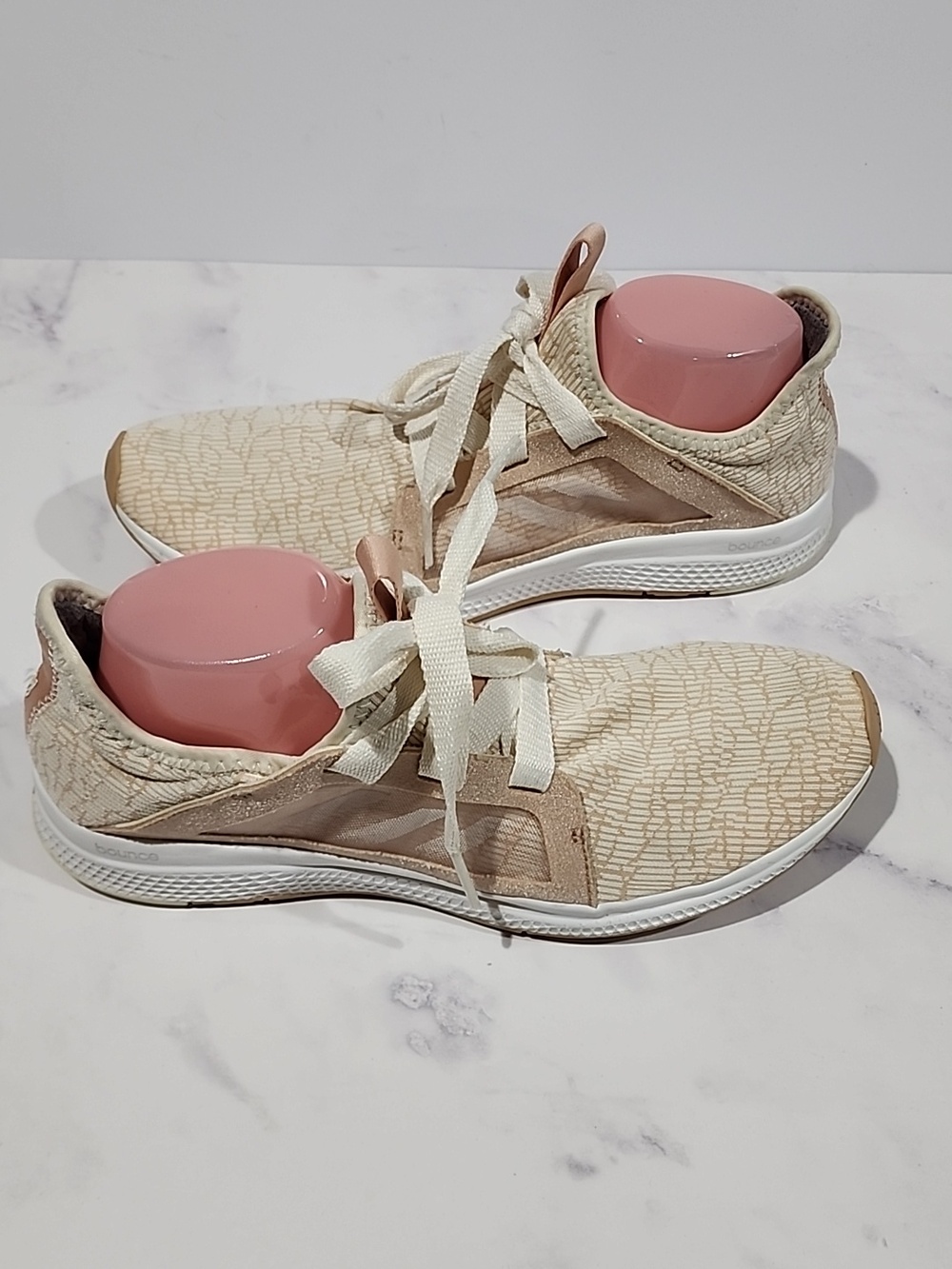 ADIDAS EDGE LUX  Cream Light Pink Sneakers
